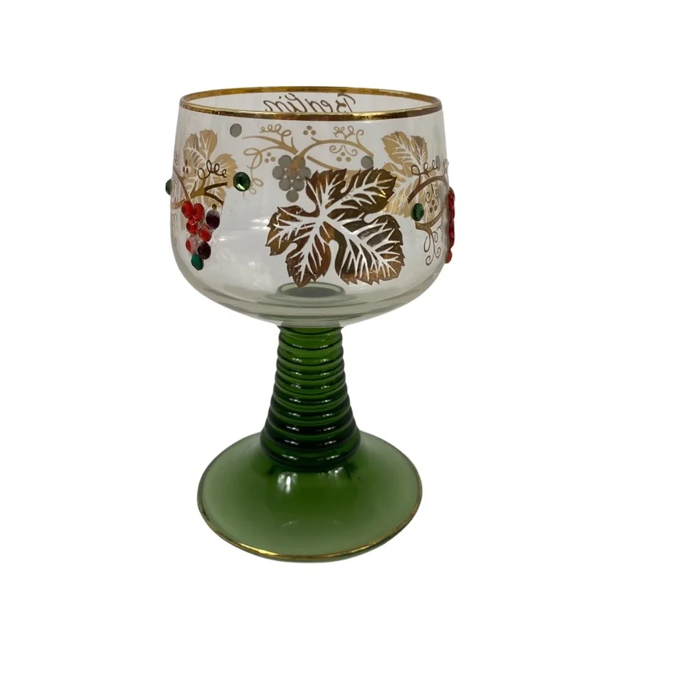 Vintage Roemer Souvenir Wine Glasses Germany Berlin Germany